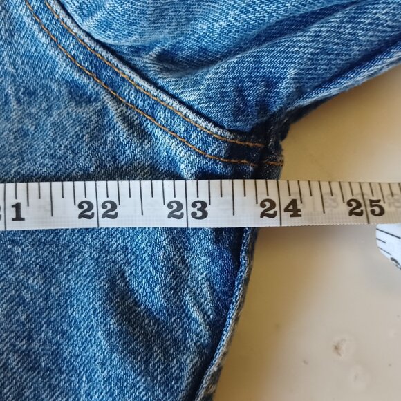 Vintage 80s Levis Denim Blue Jean Trucker Jacket 70506-0217 Size 46 Made in USA - Picture 13 of 16